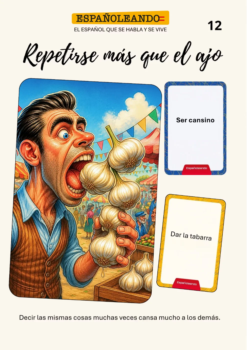 Ficha 12: repetirse más que el ajo